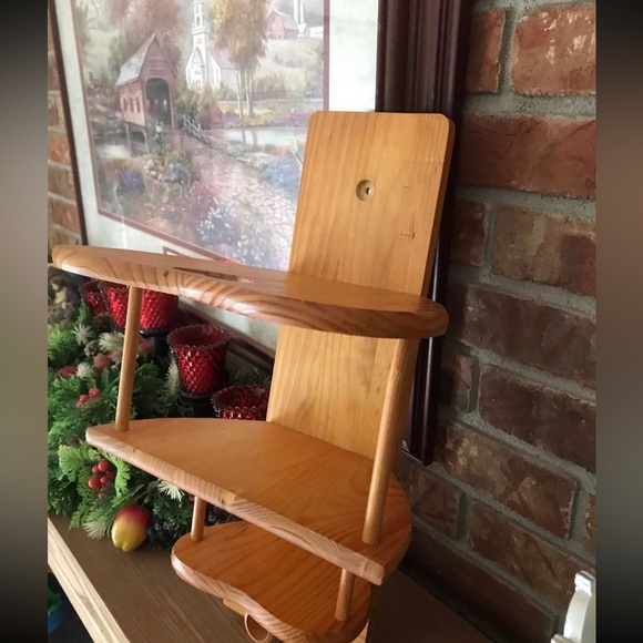 Handmade Vintage Solid Wooden Heart Corner Hand Carved Shelf - Picture 4 of 5